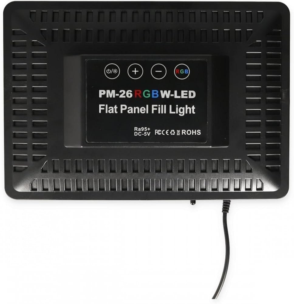 نور ثابت ال ای دی مدل PM26 RGB