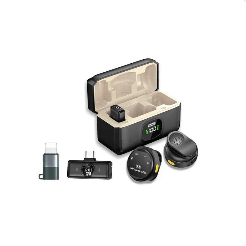 میکروفون یقهای بیسیم دوکاره Go Des GD-WS305 با پورت شارژ Type-C