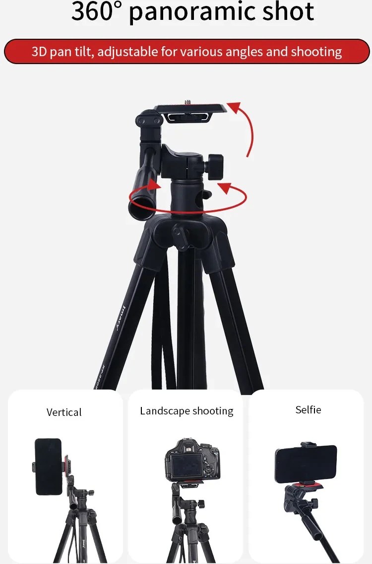 سه پایه دوربین جی ماری مدل KP-2209 به همراه هولدر موبایل